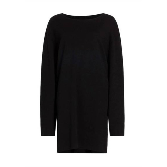 NEW! Nili Lotan S Alisaie $1035 Cashmere/Wool Sweater Dress Long Sleeve Black - Picture 12 of 12